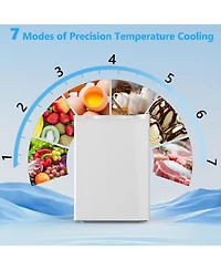 Cowsar 2.6 Cubic. Feet Mini Fridge with Freezer, Adjustable Temp
