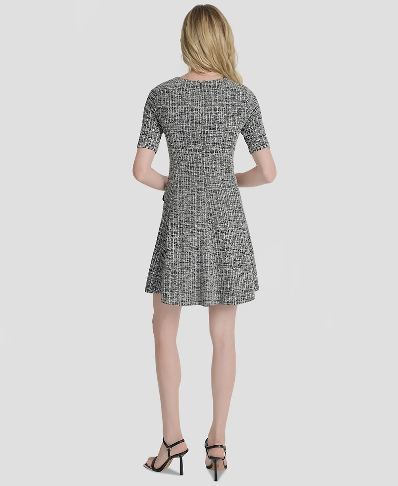 Dkny Women's Short-Sleeve Fit & Flare Dress