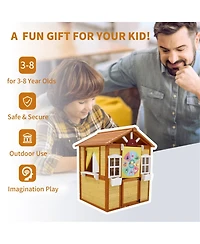 Yobtop Outdoor Playhouse for Kids