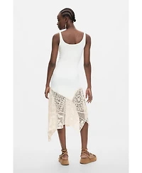 Desigual Women's Asymmetrical Fringe Dress