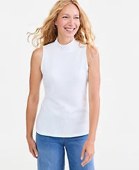 Style & Co Petite Mock Neck Tank Top, Macy's Exclusive