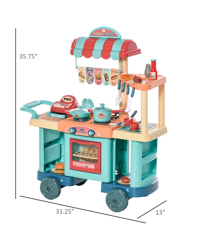Yobtop Kids Kitchen Food Stand