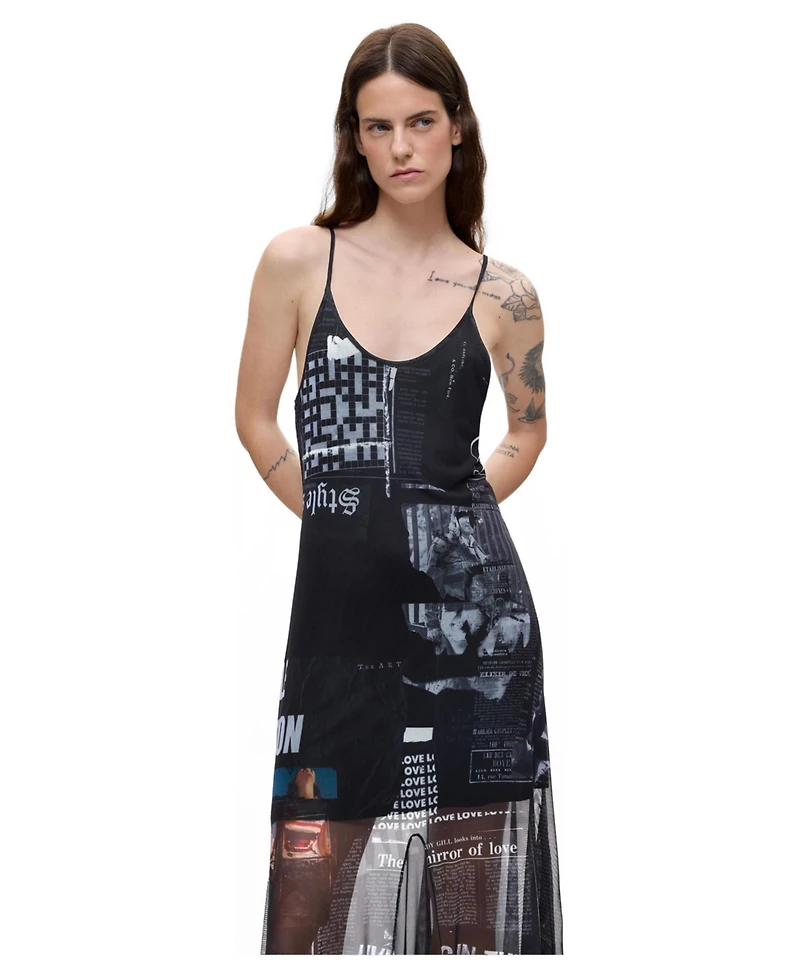 Desigual Women's Printed Strappy Dress
