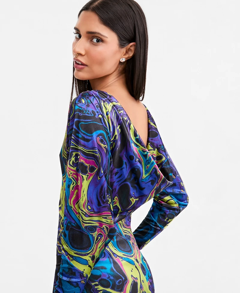Lapointe X Macy's Women's Batwing Mini Open-Back Dress, Exclusive