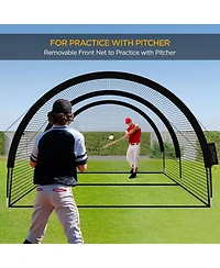 Aoligeijs Portable Baseball Batting Cage for Practice