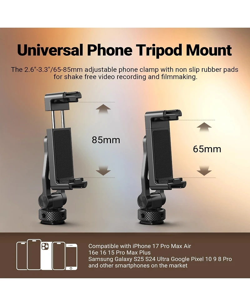 Neewer GA010 Camera Tripod for select iPhone and Android mobile devices