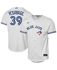 Nike Big Boys and Girls Trey Yesavage White Toronto Blue Jays Home Baseline Jersey