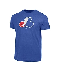 Champion Men's Blue Montreal Expos Cooperstown Logo Tri-Blend T-Shirt
