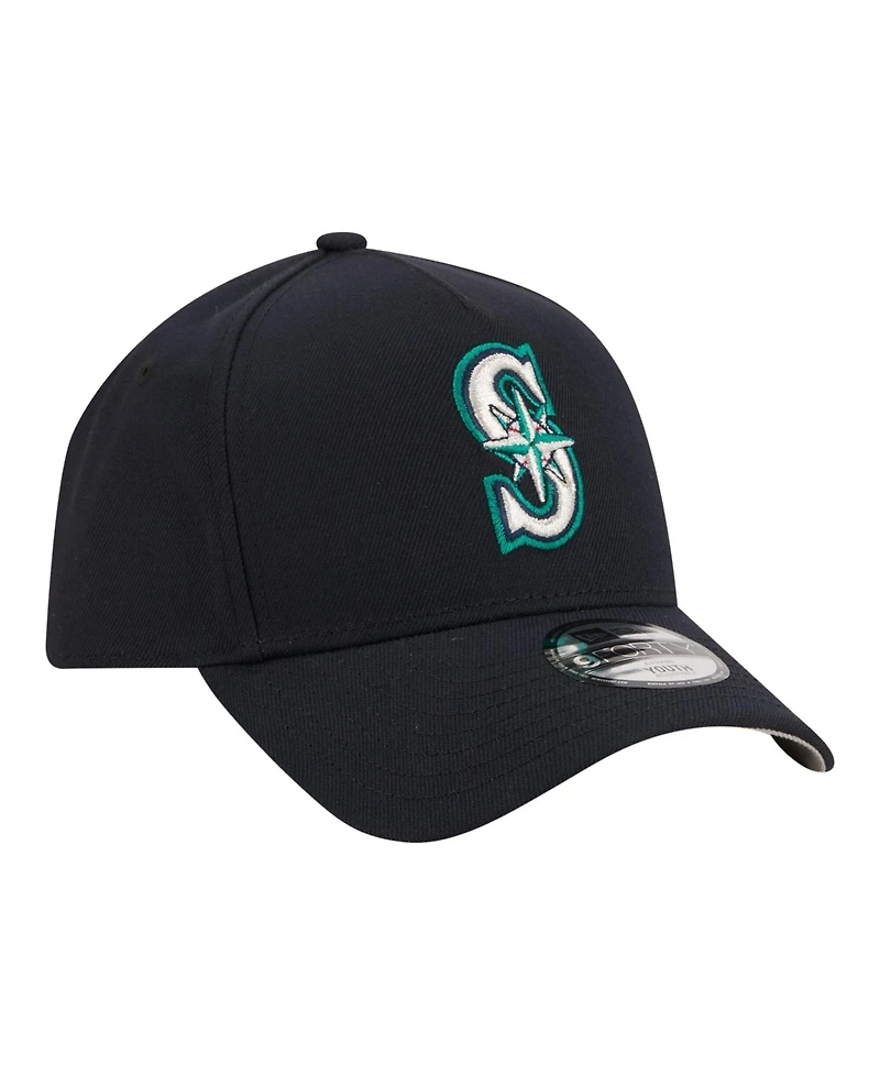 New Era Big Boys and Girls Navy Seattle Mariners 9FORTY A-Frame Adjustable Hat
