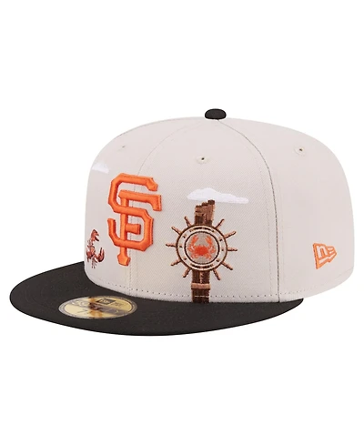 New Era Men's Khaki San Francisco Giants City Icon 59FIFTY Fitted Hat