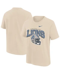 Nike Big Boys and Girls Natural Detroit Lions Easy Lane T-Shirt
