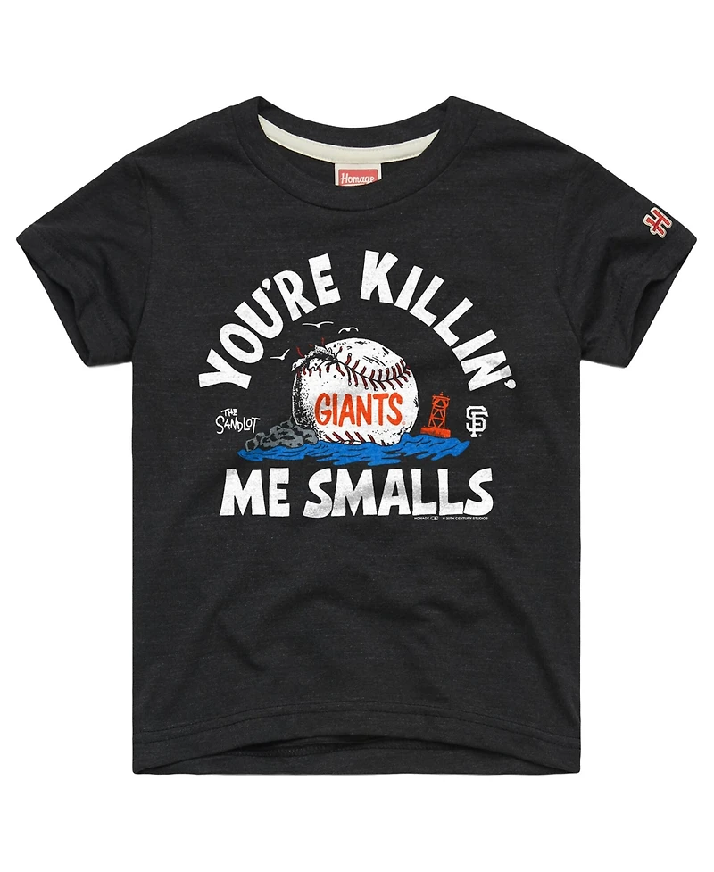 Homage Toddler Charcoal San Francisco Giants x The Sandlot Tri-Blend T-Shirt