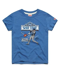 Homage Big Boys and Girls Shohei Ohtani Royal Los Angeles Dodgers Player Graphic Tri-Blend T-Shirt