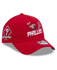 New Era Big Boys and Girls Red Philadelphia Phillies Looney Tunes A-Frame 9FORTY Adjustable Hat