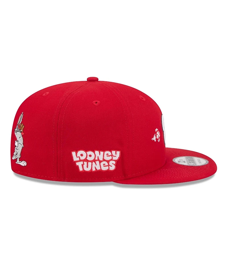 New Era Men's Red Washington Nationals Looney Tunes Bugs Bunny 9FIFTY Snapback Hat