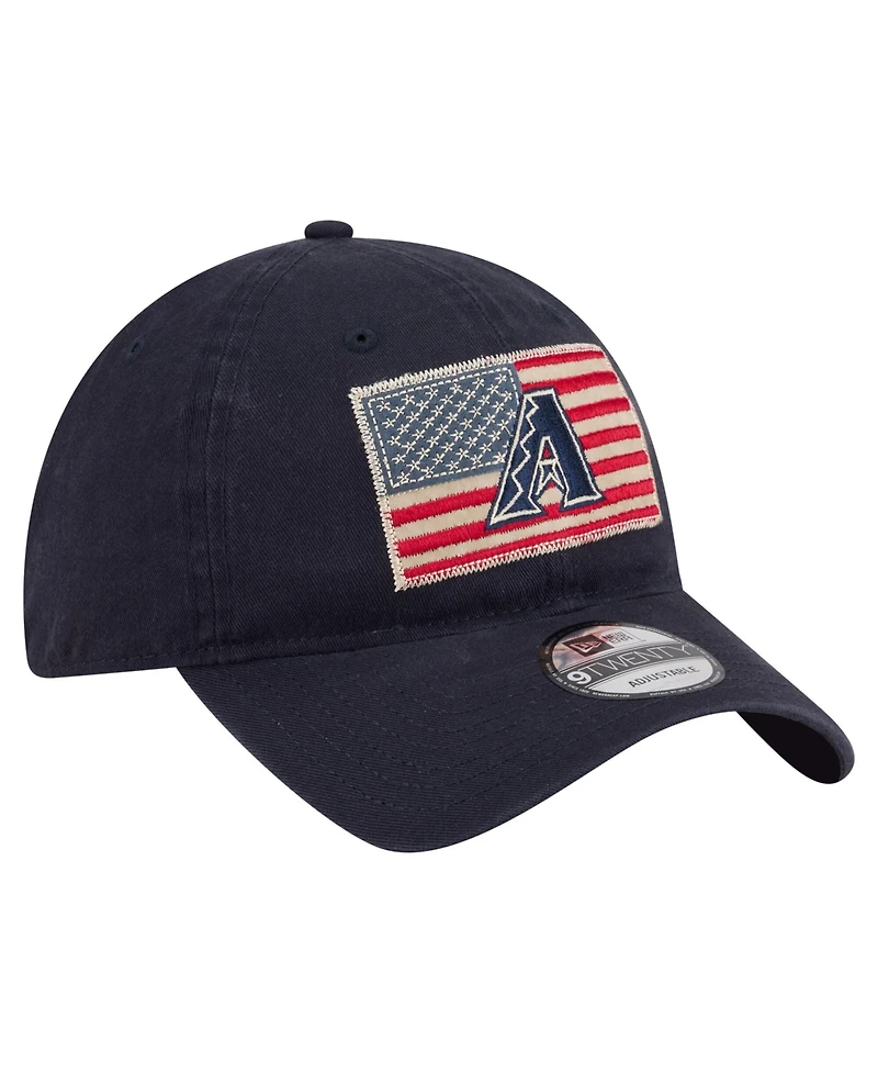 New Era Men's Navy Arizona Diamondbacks Americana Flag 9TWENTY Adjustable Hat