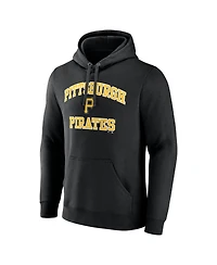 Logo Athletic Men's Black Pittsburgh Pirates Heart Soul Hoodie