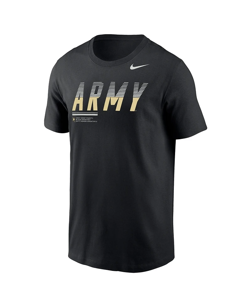 Nike Men's Black Army Knights 2026 Sideline Wordmark Legend Dri-fit T-Shirt
