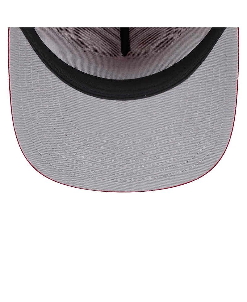 New Era Men's Red Carolina Hurricanes Script 9FIFTY A-Frame Snapback Hat