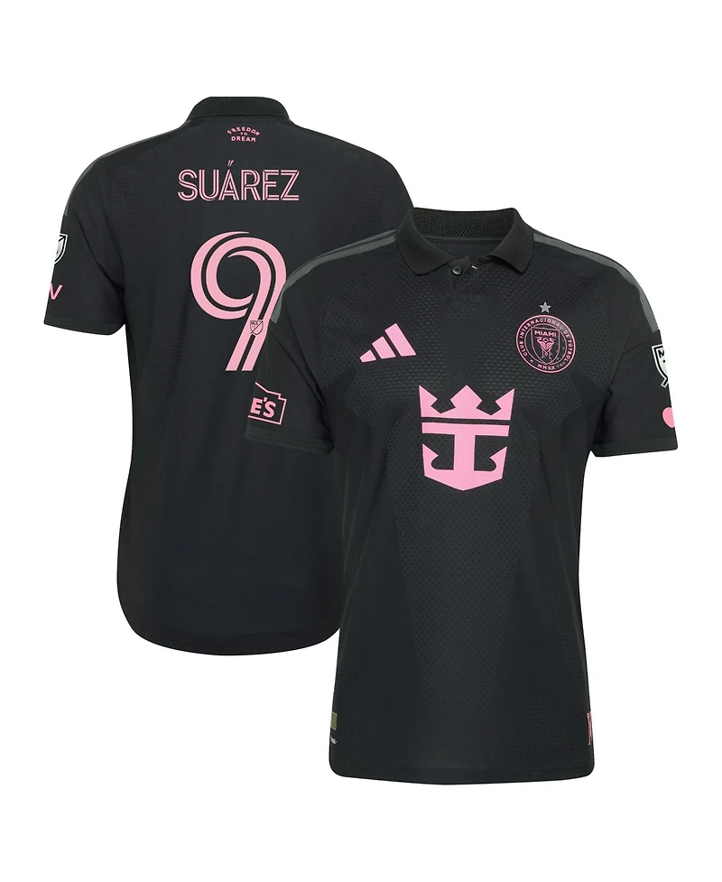 Adidas Men's Luis Suarez Black Inter Miami Cf 2026 Presagio On-Field Authentic Patch Jersey