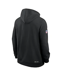 Nike Men's Black Minnesota Vikings Sideline Standard Issue Dri-fit Hoodie