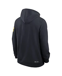 Jordan Men's Navy Michigan Wolverines 2026 Sideline Standard Issue Dri-fit Hoodie