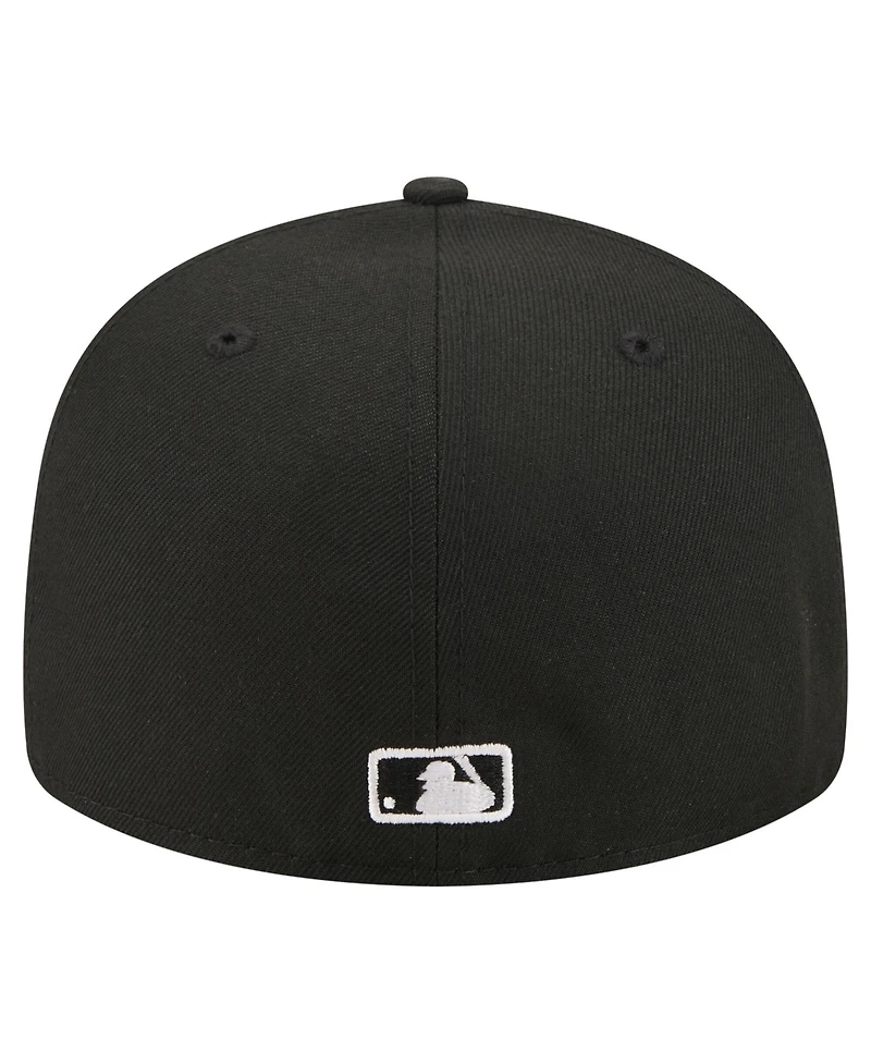 New Era Men's Black Houston Astros Americana Bald Eagle Pre-Curved 59FIFTY Fitted Hat