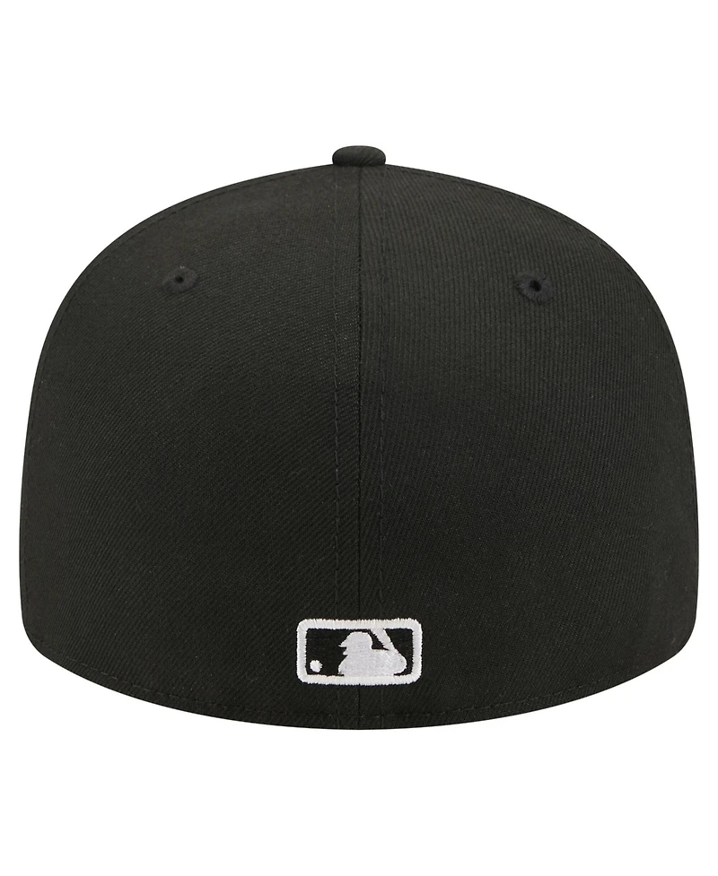 New Era Men's Black Chicago White Sox Americana Bald Eagle Pre-Curved 59FIFTY Fitted Hat