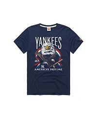 Homage Men's Navy New York Yankees America's Pastime Tri-Blend T-Shirt