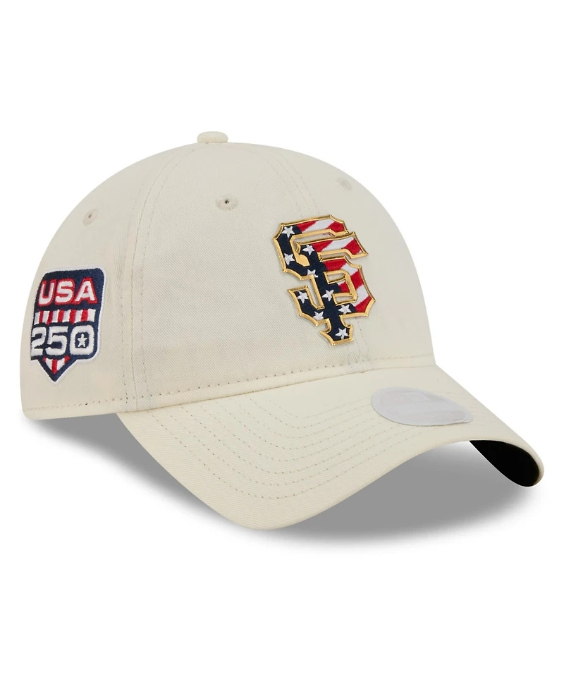 New Era Women's Cream San Francisco Giants Usa 250 Fourth of July 9TWENTY Adjustable Hat