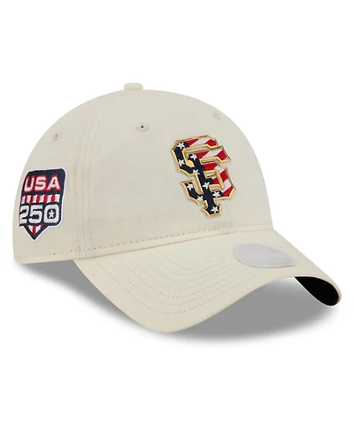 New Era Women's Cream San Francisco Giants Usa 250 Fourth of July 9TWENTY Adjustable Hat