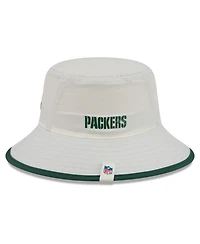 New Era Men's Cream Green Bay Packers 2026 Nfl Training Camp Sport Bucket Hat