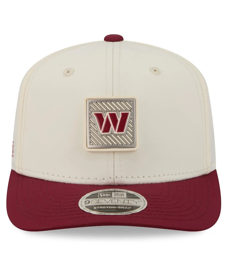 New Era Men's Cream/Burgundy Washington Commanders 2026 Nfl Training Camp 9SEVENTY Adjustable Hat