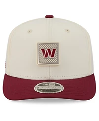New Era Men's Cream/Burgundy Washington Commanders 2026 Nfl Training Camp 9SEVENTY Adjustable Hat