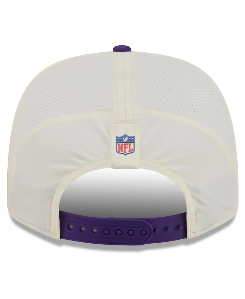 New Era Men's Cream/Purple Minnesota Vikings 2026 Nfl Training Camp 9SEVENTY Adjustable Hat