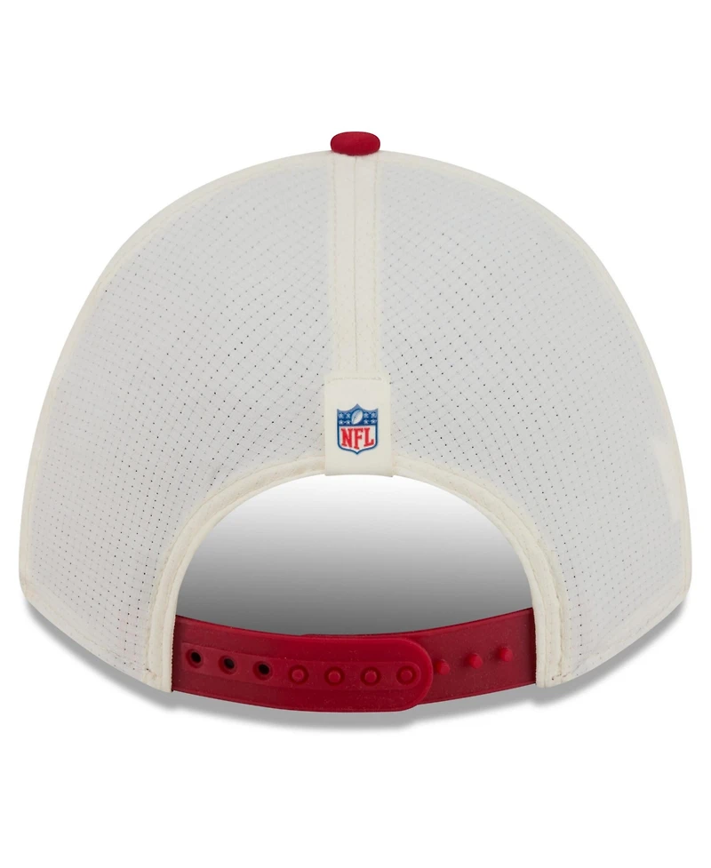 New Era Men's Cream/Scarlet San Francisco 49ers 2026 Nfl Training Camp 9FORTY Adjustable Hat