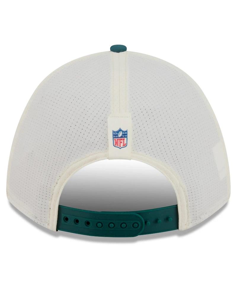 New Era Men's Cream/Midnight Green Philadelphia Eagles 2026 Nfl Training Camp 9FORTY Adjustable Hat