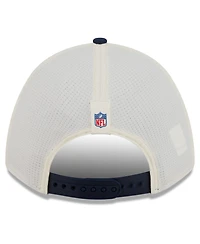 New Era Men's Cream/Navy New England Patriots 2026 Nfl Training Camp 9FORTY Adjustable Hat
