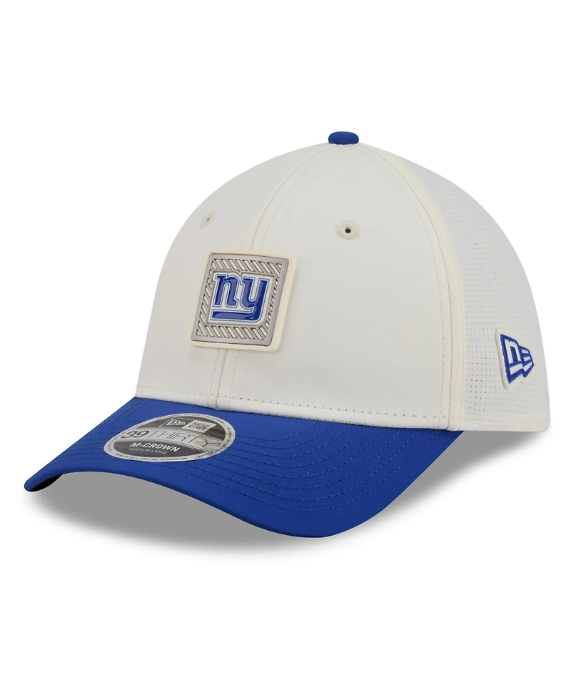 New Era Men's Cream/Royal York Giants 2026 Nfl Training Camp 39THIRTY Flex Hat