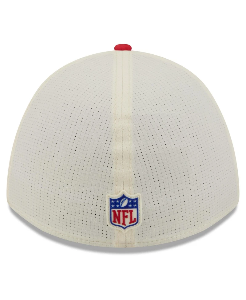 New Era Men's Cream/Red Kansas City Chiefs 2026 Nfl Training Camp 39THIRTY Flex Hat