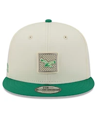 New Era Men's Cream/Kelly Green Philadelphia Eagles 2026 Nfl Training Camp 9FIFTY Snapback Hat