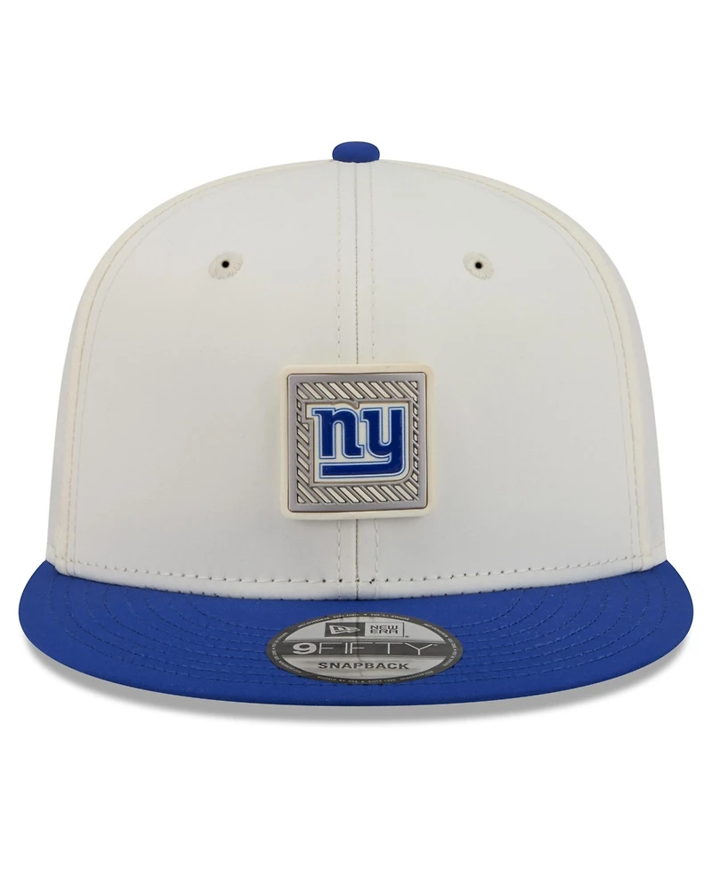 New Era Men's Cream/Royal New York Giants 2026 Nfl Training Camp 9FIFTY Snapback Hat