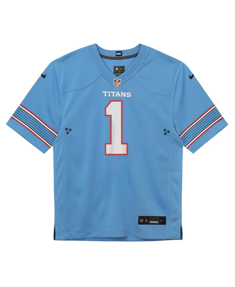 Nike Baby Boys and Girls Cameron Ward Light Blue Tennessee Titans Team Game Jersey