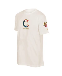 New Era Men's Cream Chicago Cubs 250th Fourth of July T-Shirt