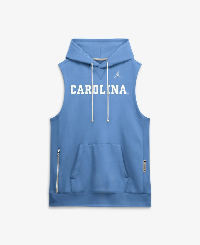Jordan Men's Carolina Blue North Tar Heels 2026 Sideline Sleeveless Dri-fit Hoodie