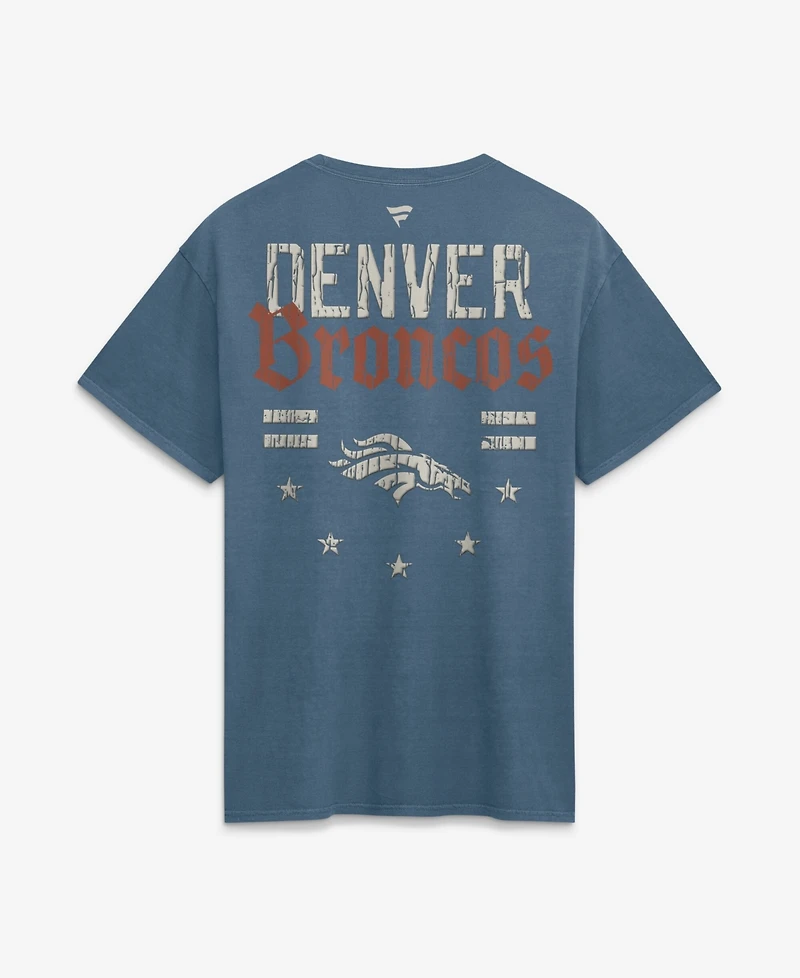 Fanatics Men's Blue Denver Broncos Washed Americana T-Shirt