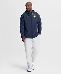 Nike Men's Navy Milwaukee Brewers Authentic Collection Raglan Therma-fit Full-Zip Hooded Jacket