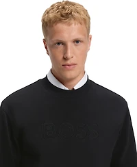 Boss by Hugo Men's Cotton Terry Relaxed-Fit Sweatshirt