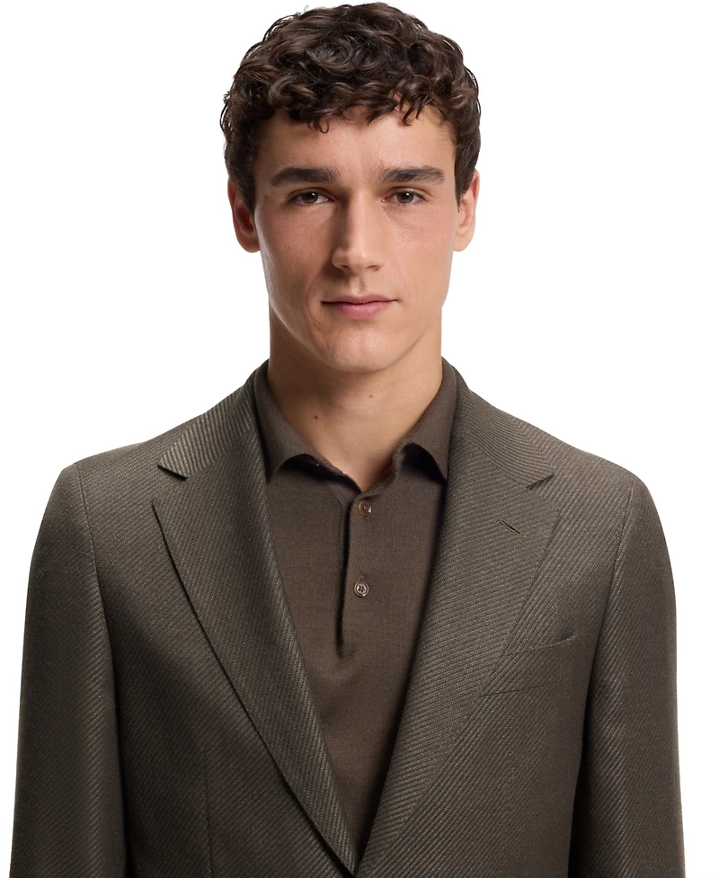 Boss by Hugo Boss Men's Wool-Linen Regular-Fit Blazer