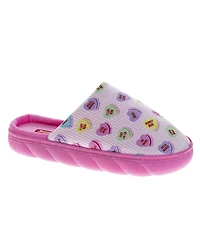 SweetHearts Women's Ladies' Conversation Heart Comfort Slippers